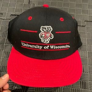 Wisconsin Badgers Cap, Black/Red